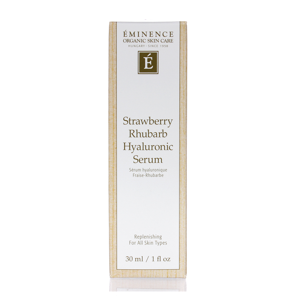 eminence organic skin care strawberry rhubarb hyaluronic serum